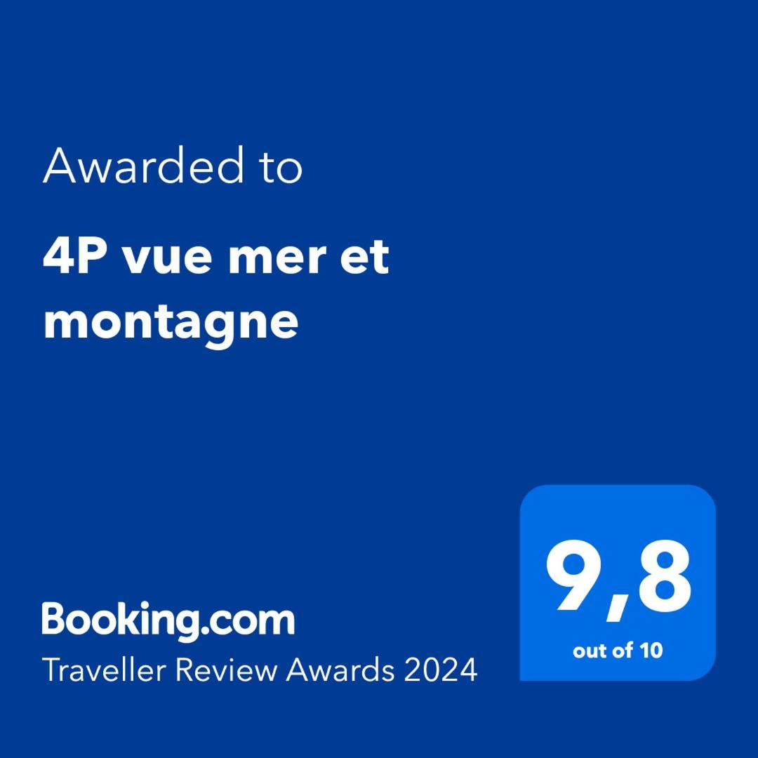 4P Vue Mer Et Montagne Menton Bagian luar foto